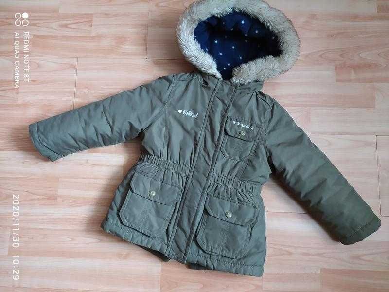 Парку на два сезони оѕһкоѕһ ріст 98-104 см.+шапка