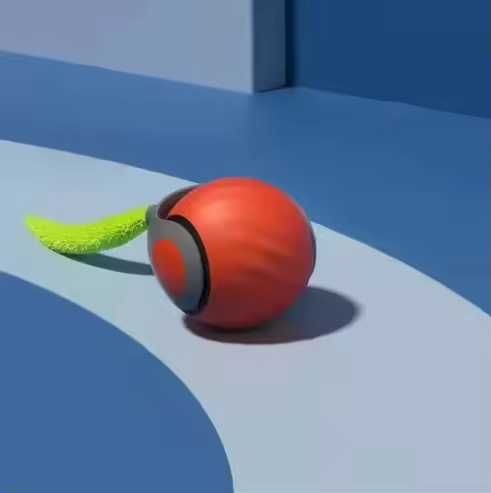 Інтерактивний м’ячик для котів і собак із хвостиком іграшка Petgravity