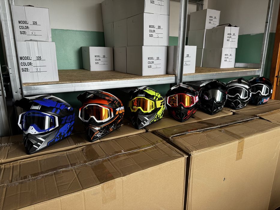 Мото шлем эндуро кроссовый