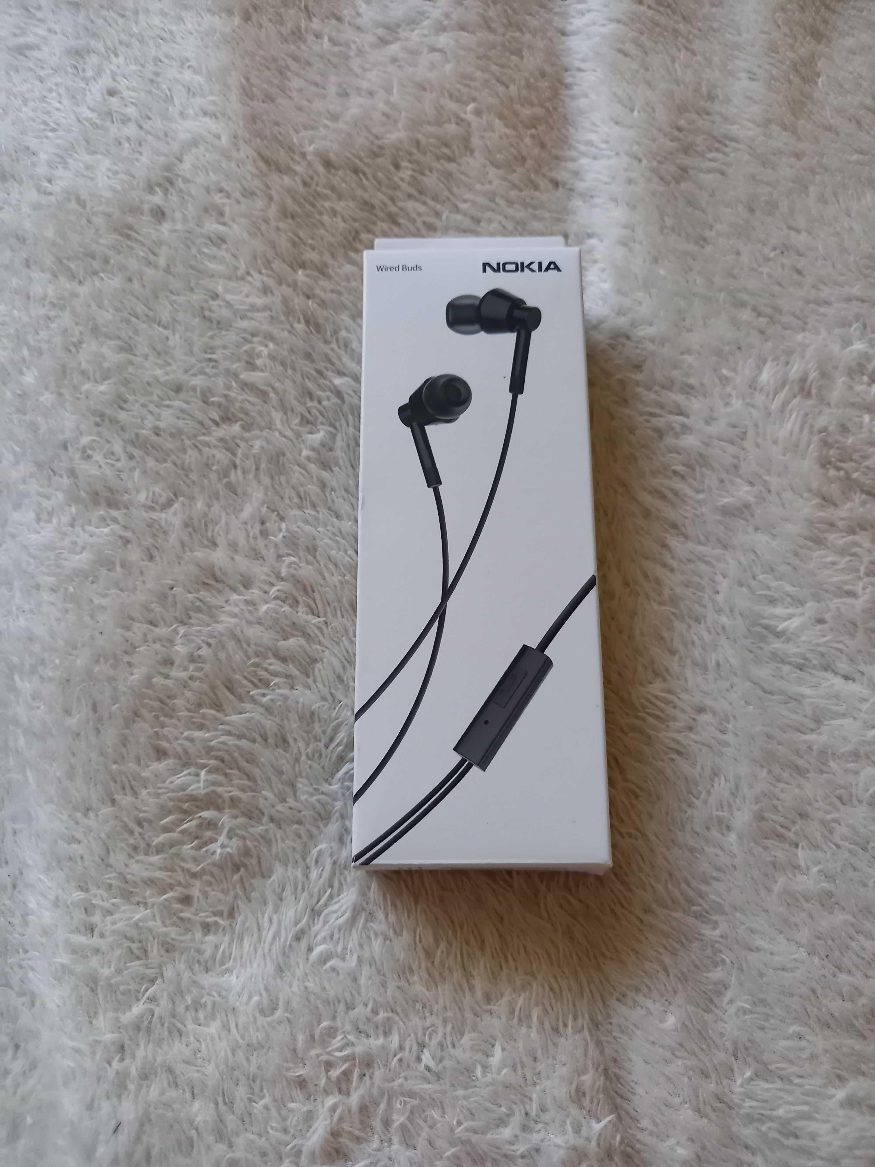 Nokia wired buds black WB-101 słuchawki przewodowe nowe