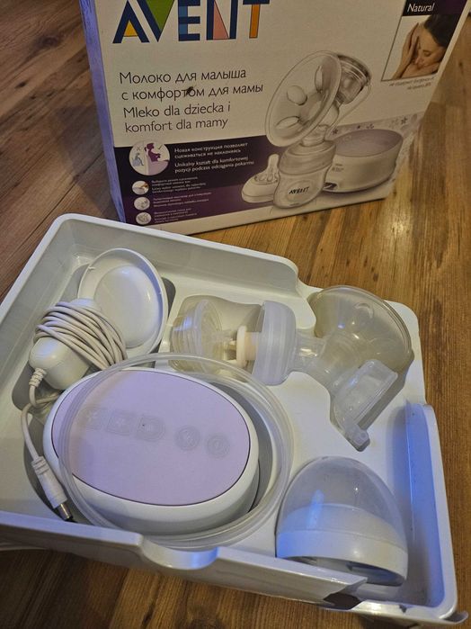 Laktator elektryczny Avent plus pojemniki i torebki na mleko gratis