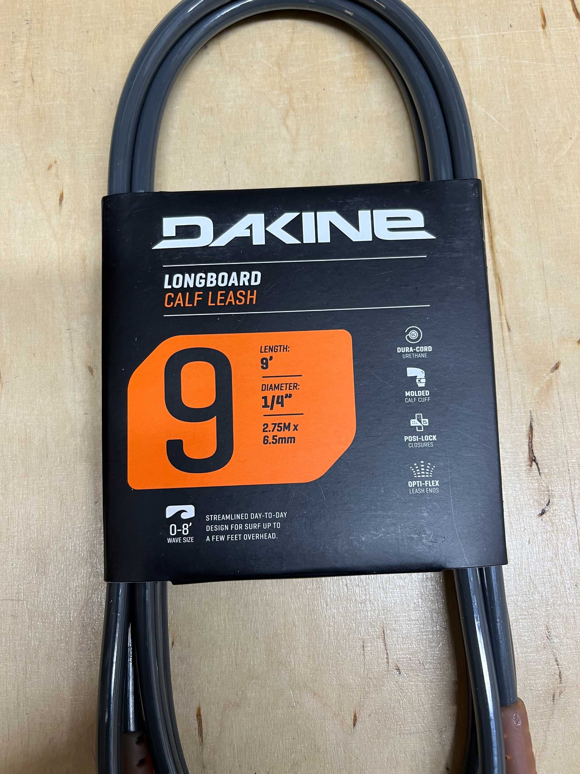 SUP Leash do desek SUP Dakine 9' CALF pod kolano albo na kostkę NOWY