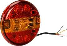 Lampa tylna zespolona LED, okrągła, 12-24V, Ø 140 mm gopart 2 SZTUKI