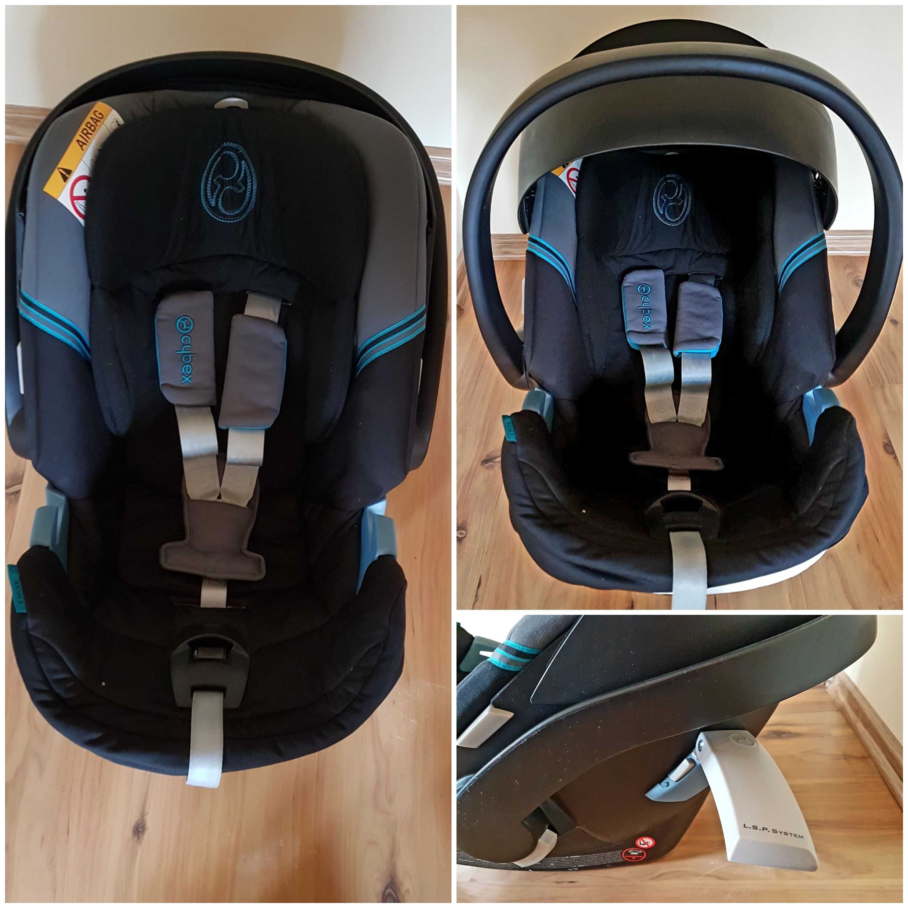 Komplet Wózek Teutonia BeYou + Fotelik Cybex Aton 3 z dodatkami