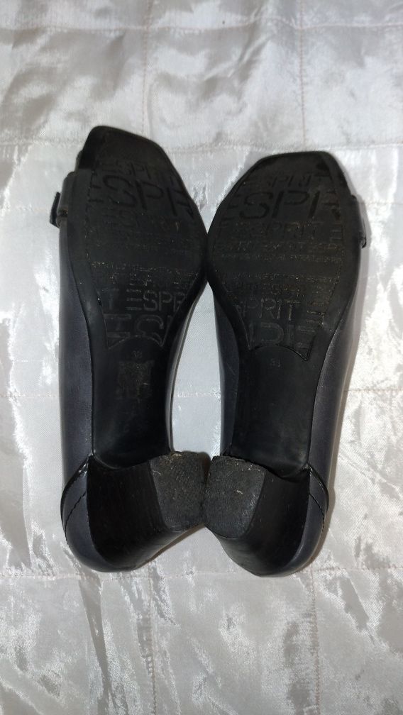 Buty damskie,skórzane,popielate,ESPRIT, R.38