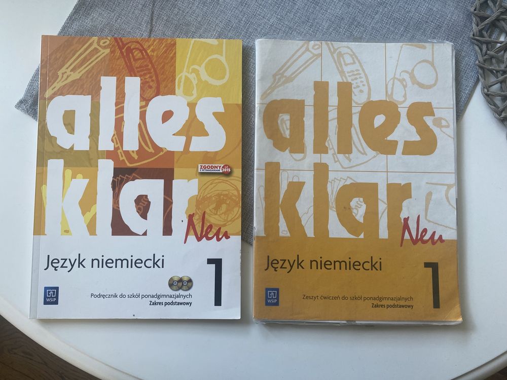 Podręcznik i ćwiczenia do języka niemieckiego Alles Klar 1