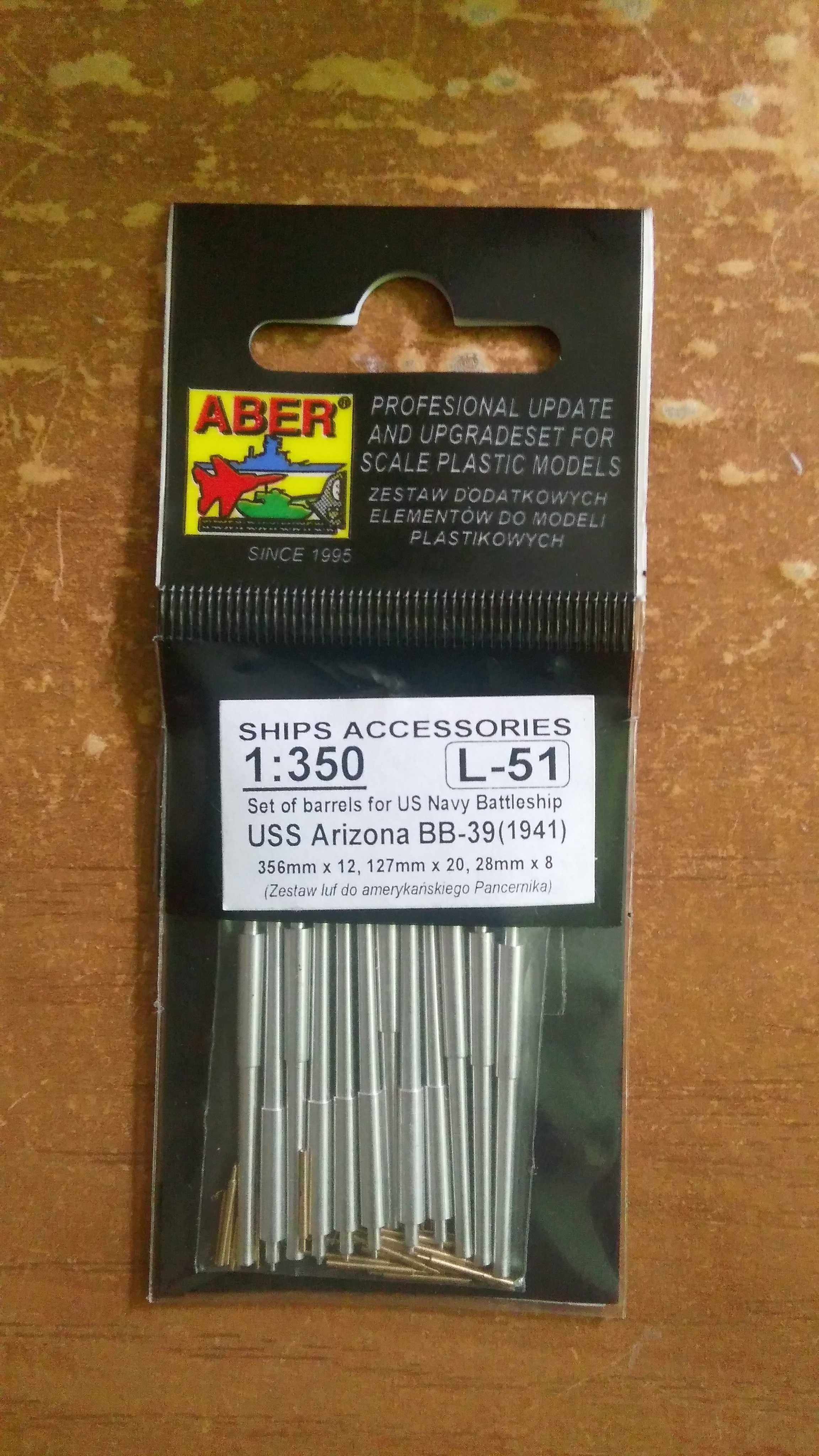 Dodatki metalowe lufy i blachy do modelu Arizona 1:350 Hobby Boss