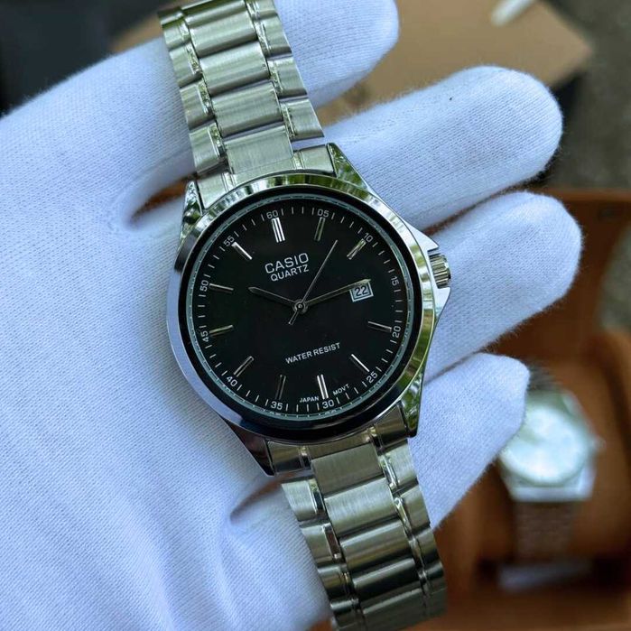 Наручний годинник Casio MTP-1183A Silver/Black | наручные часы | Касио