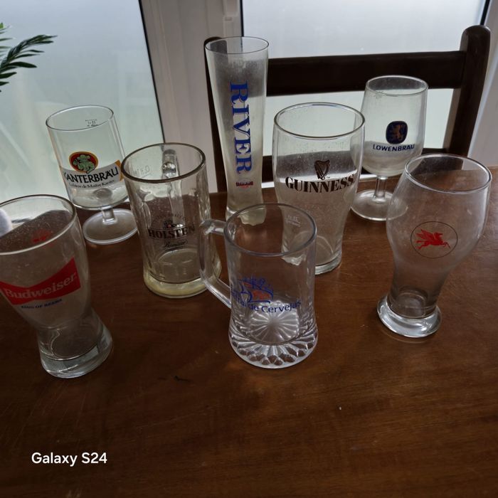 Coleção copos de cerveja