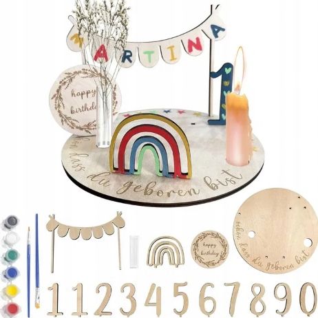 Spersonalizowany Wieniec Urodzinowy Shulltji Niemiecki