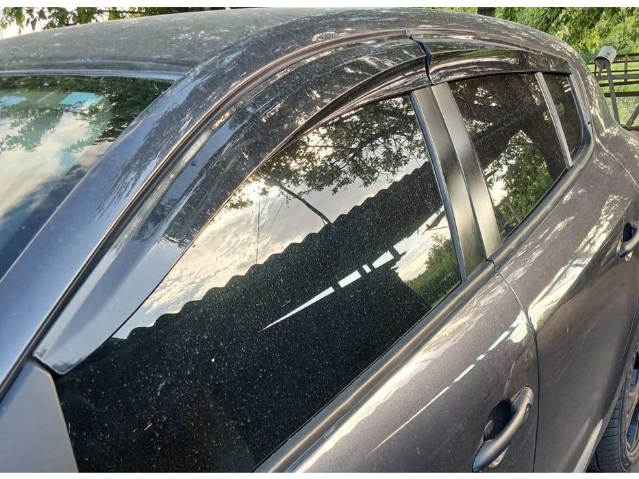 Renault Megane III HB 2009-2016рр. Вітровики (4 шт., Sunplex Sport)