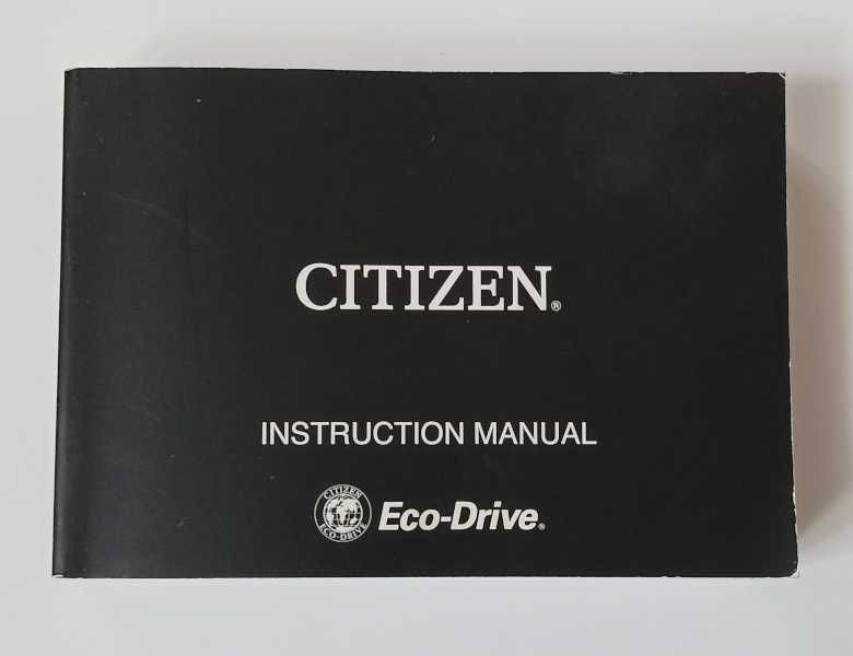 Instrukcja obsługi do Zegarek CITIZEN Eco-Drive manual