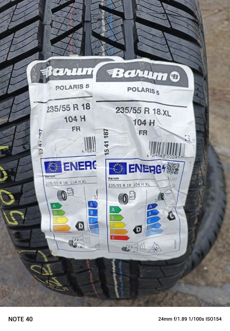 Nowe opony zimowe 235/55/18 Barum Polaris 5 24r