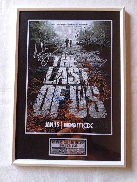 Moldura Série The Last Of Us com Autógrafos (A4)