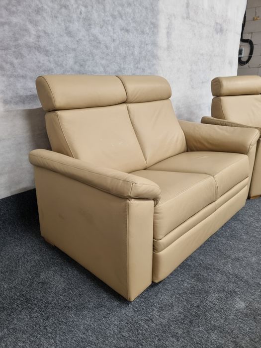 Шкіряний диван 2ка і крісло Relax Реклайнер Шкіряні меблі з Європи