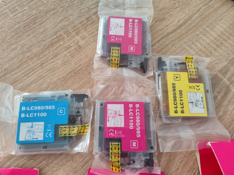 Wkład tusz do drukarki brother LC-980K czarny magenta yellow 35 i 25ml