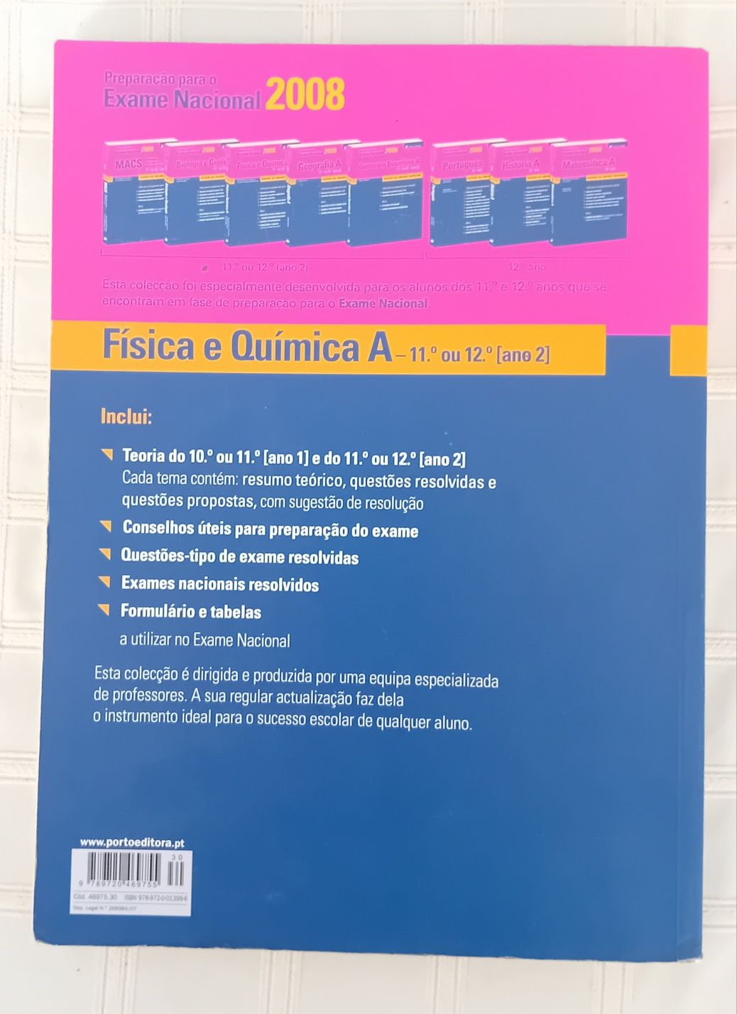 Fisíca e Química 11° ou 12° - Preparação para o exame nacional 2008