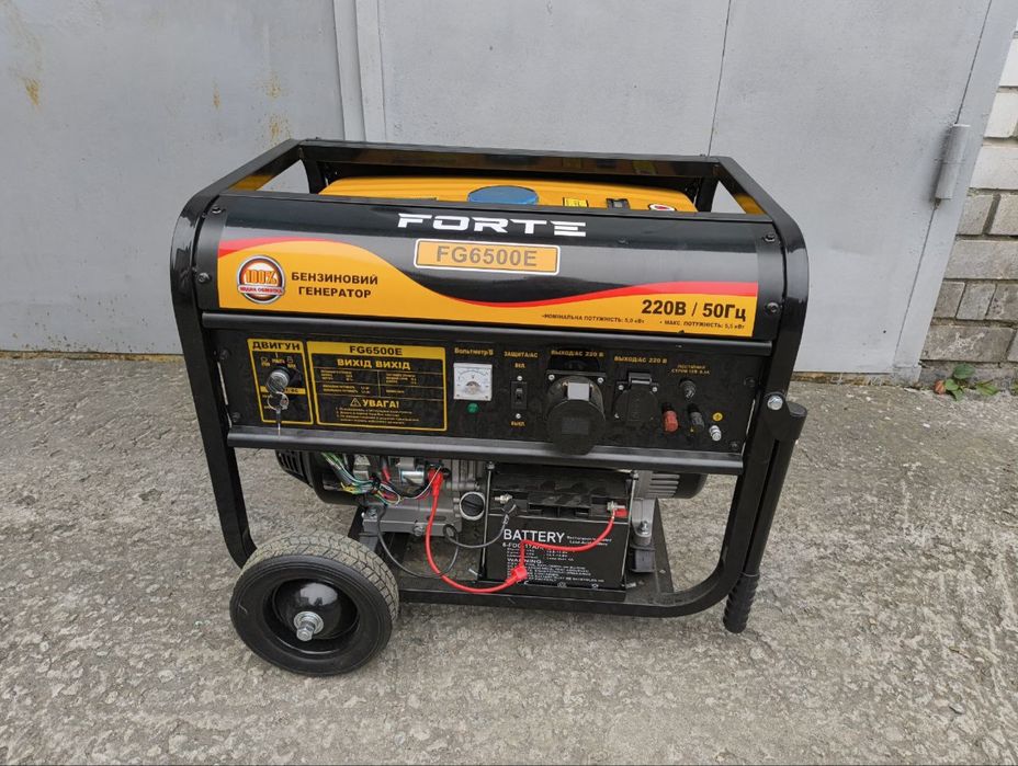 Генератор бензиновий Forte FG6500E 5.5 квт,електростартер
