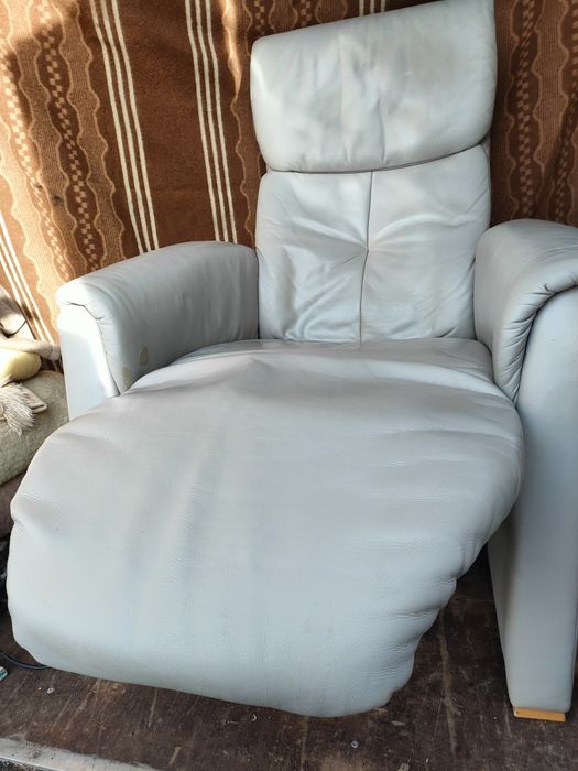 Fotel skórzany na pilota