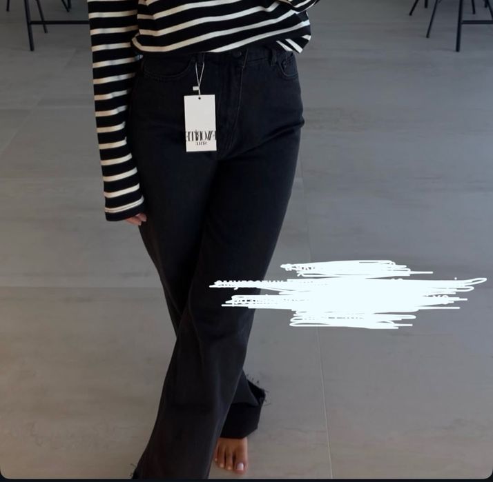 Джинси прямі, палаццо favorite style, zara