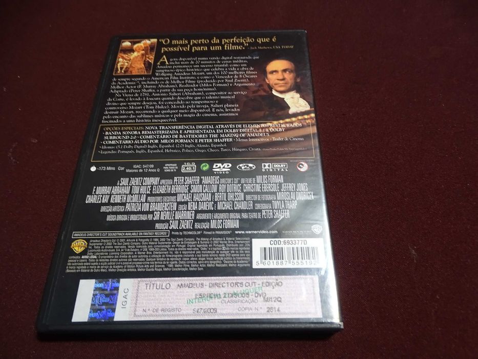 DVD-Amadeus-Edição especial 2 discos