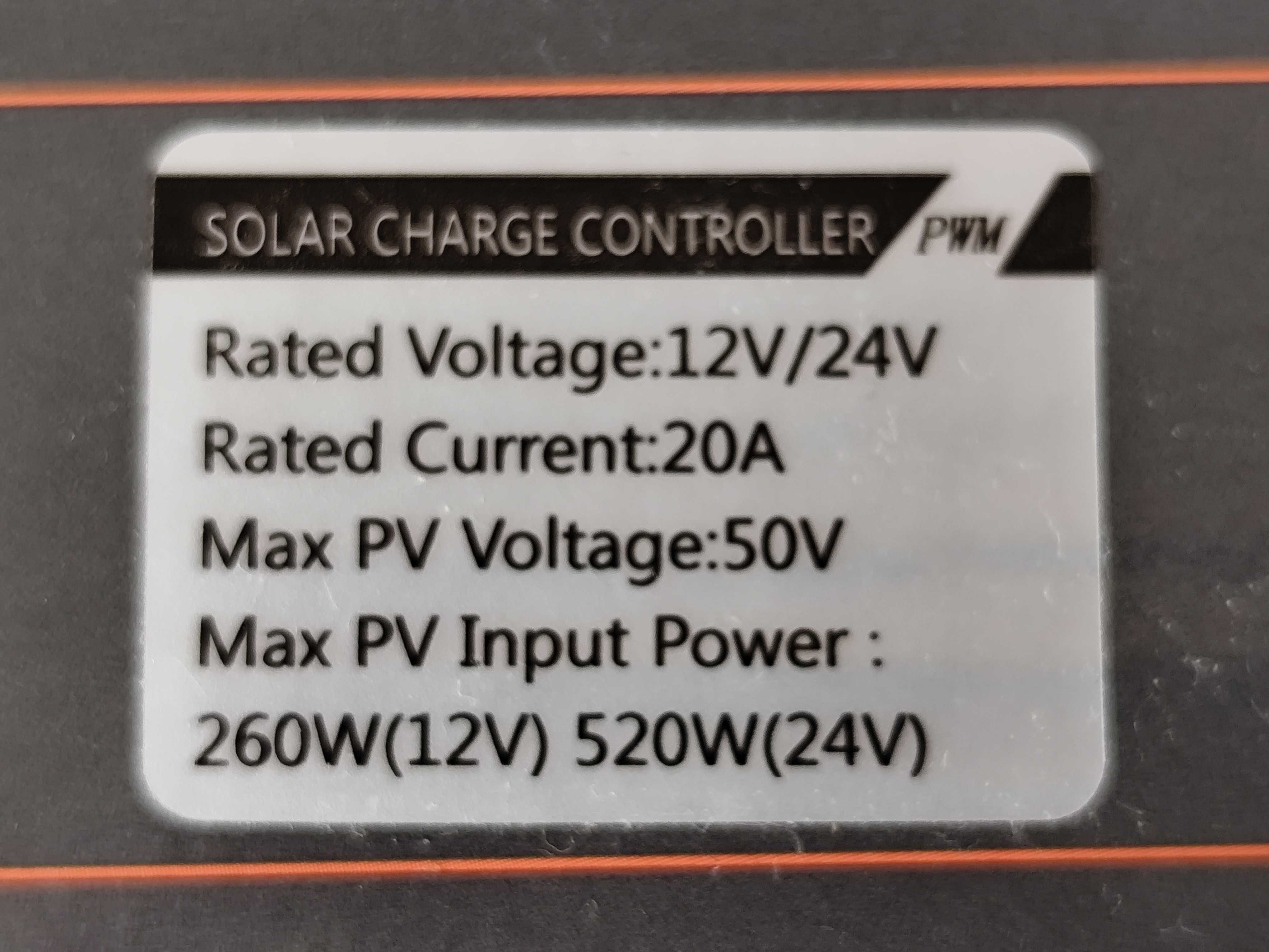 Продам контроллер заряда батареи солнечной панели PWM 20A 12V 24V