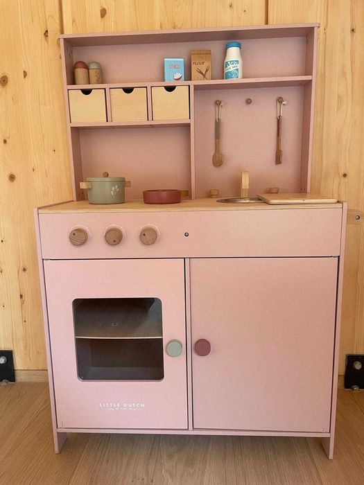 Kuchnia Little Dutch - różowa + mikser