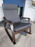 Fotel bujany + podnóżek  Ikea POANG