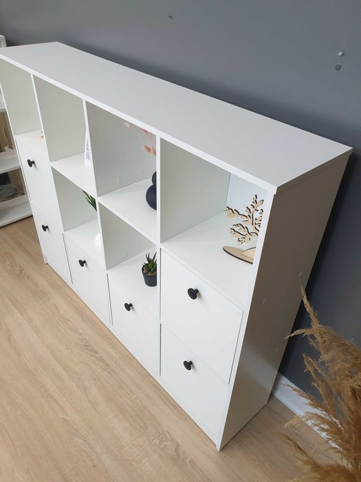 Стелаж "Дафна" Бетон Білий.Меблі дитячої,вітальні.Для іграшок.