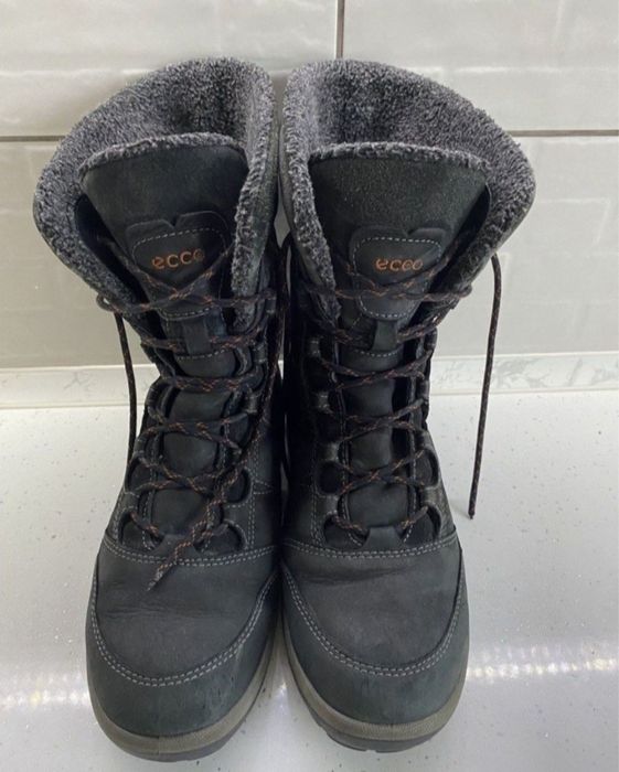 Ботинки нубукові термочеревики ECCO Yakutia Hydromax.Чоботи зимові 41