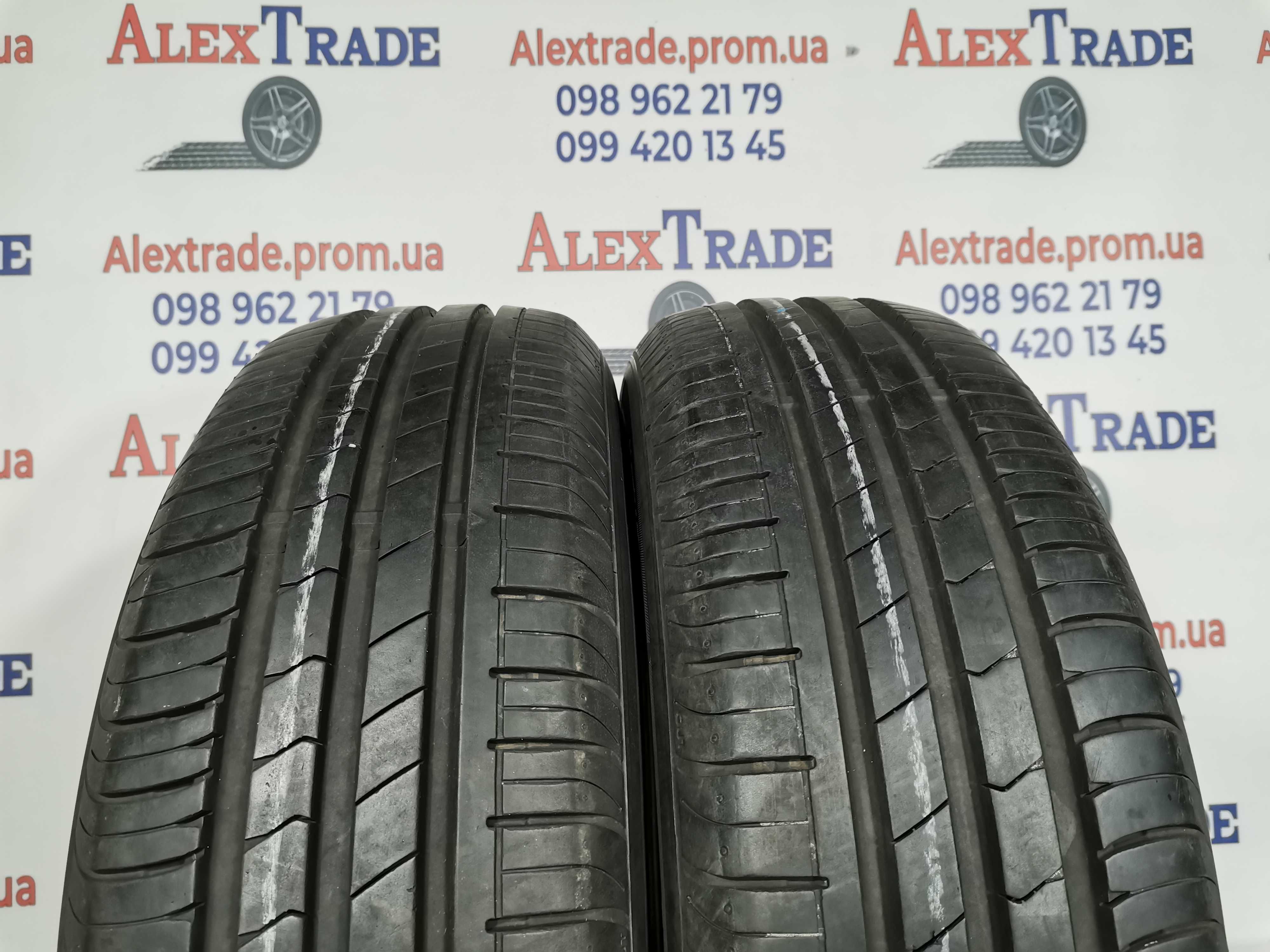 2 шт. 185/65 R15 Hankook Kinergy Eco літні шини б/у, 7 мм