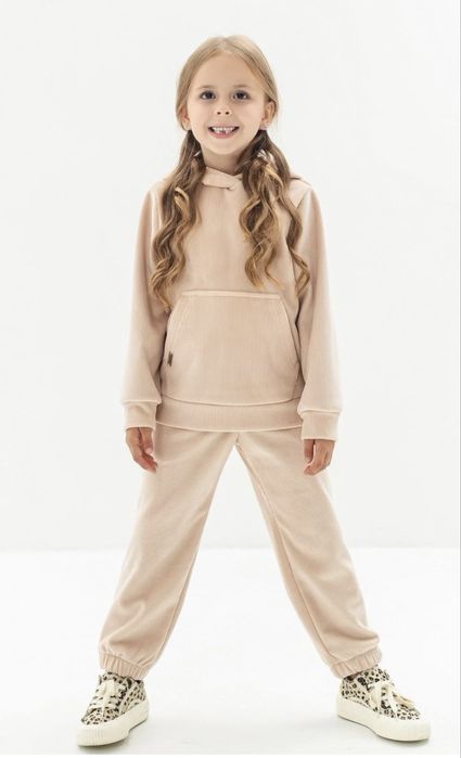 Костюм теплий велюровий Suzie бежевий 122