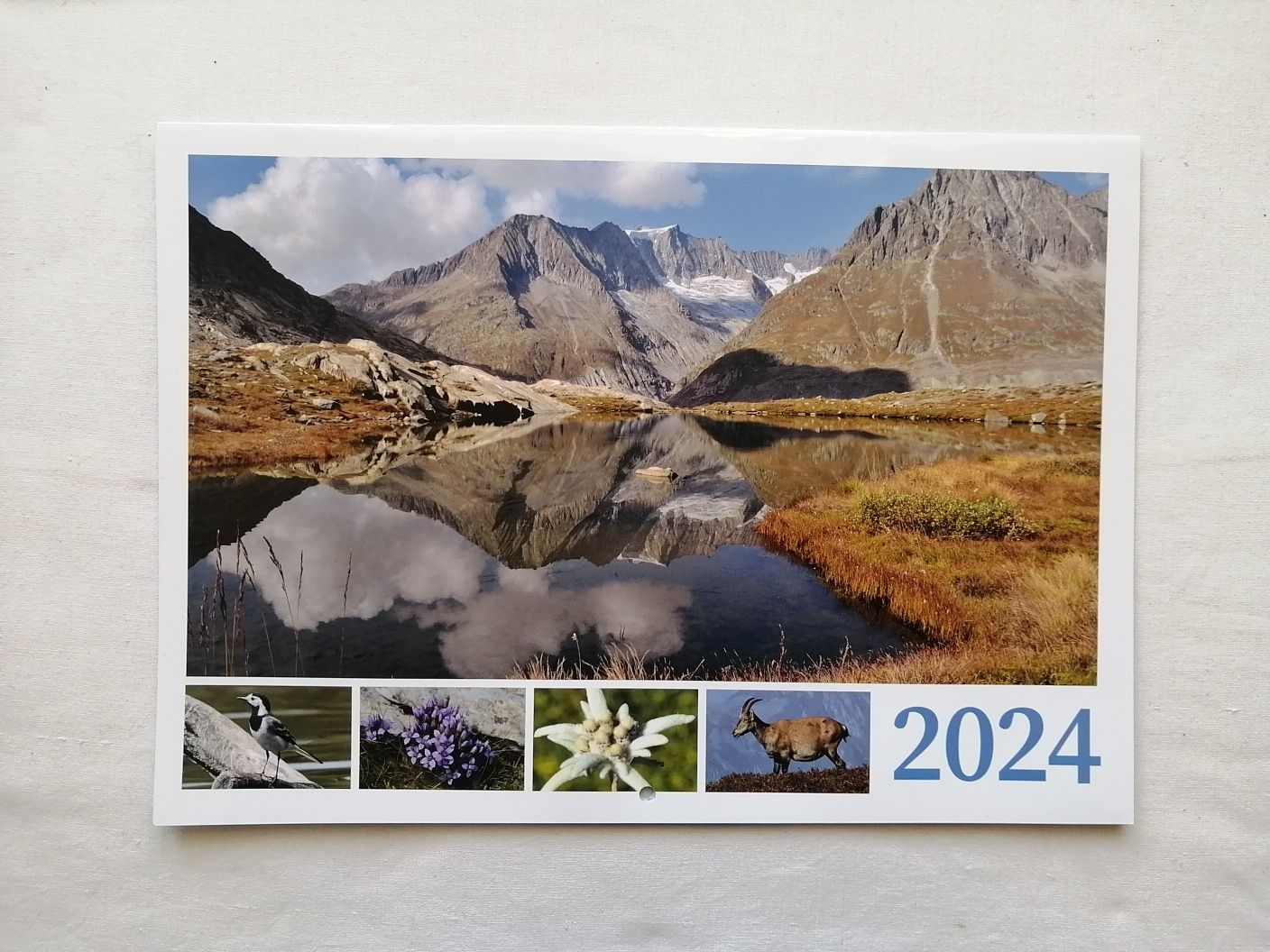 Настінний календар на 2024 рік з краєвидами Швейцарії