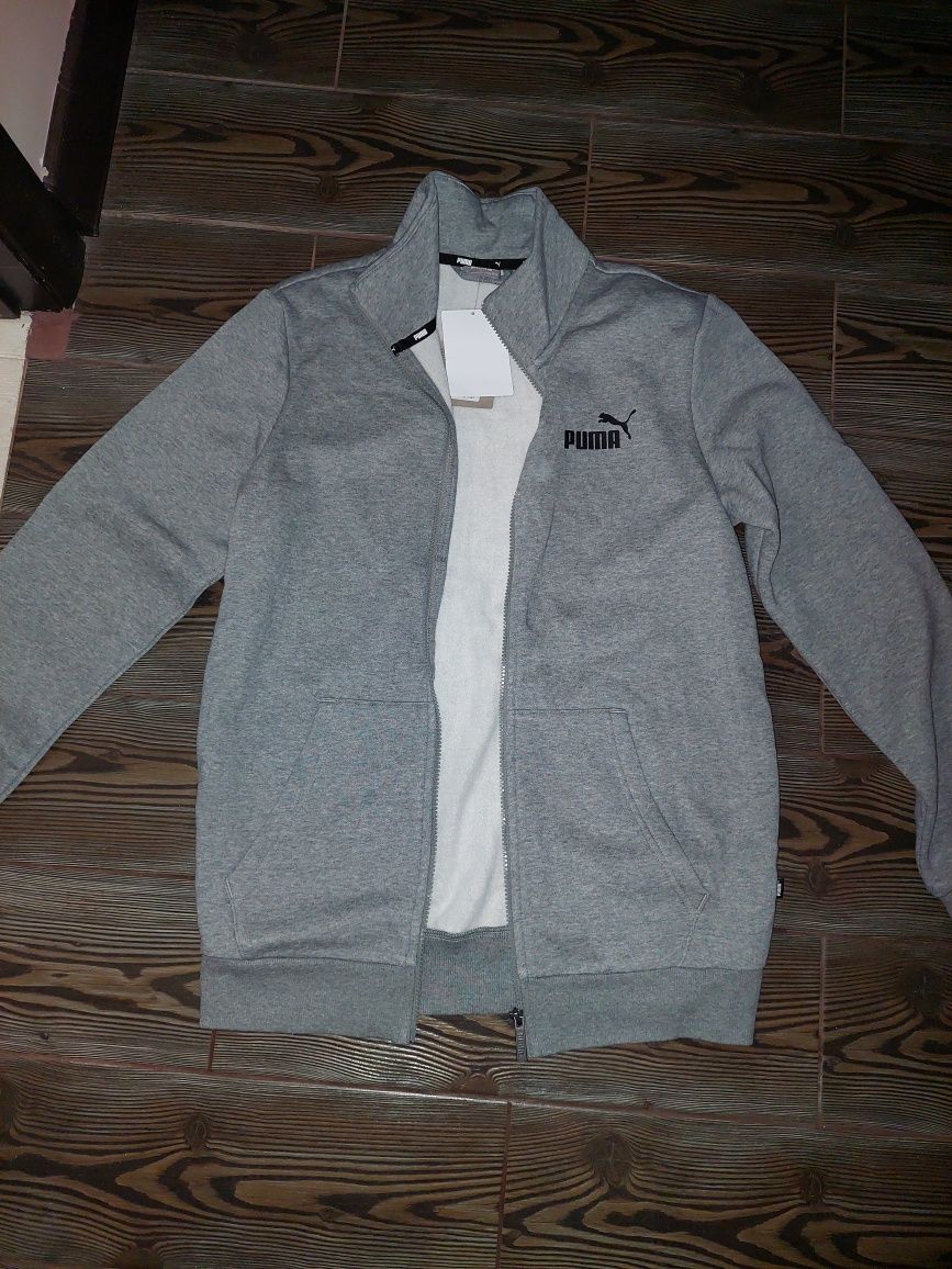 Толстовка чоловіча Puma ESS Track Jacket сірого кольору
