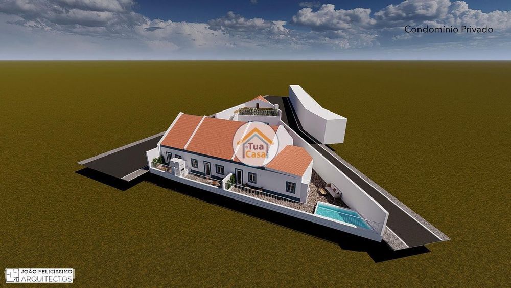 Prédio com 4 habitação distribuído por 2 edifícios para remodelação lo