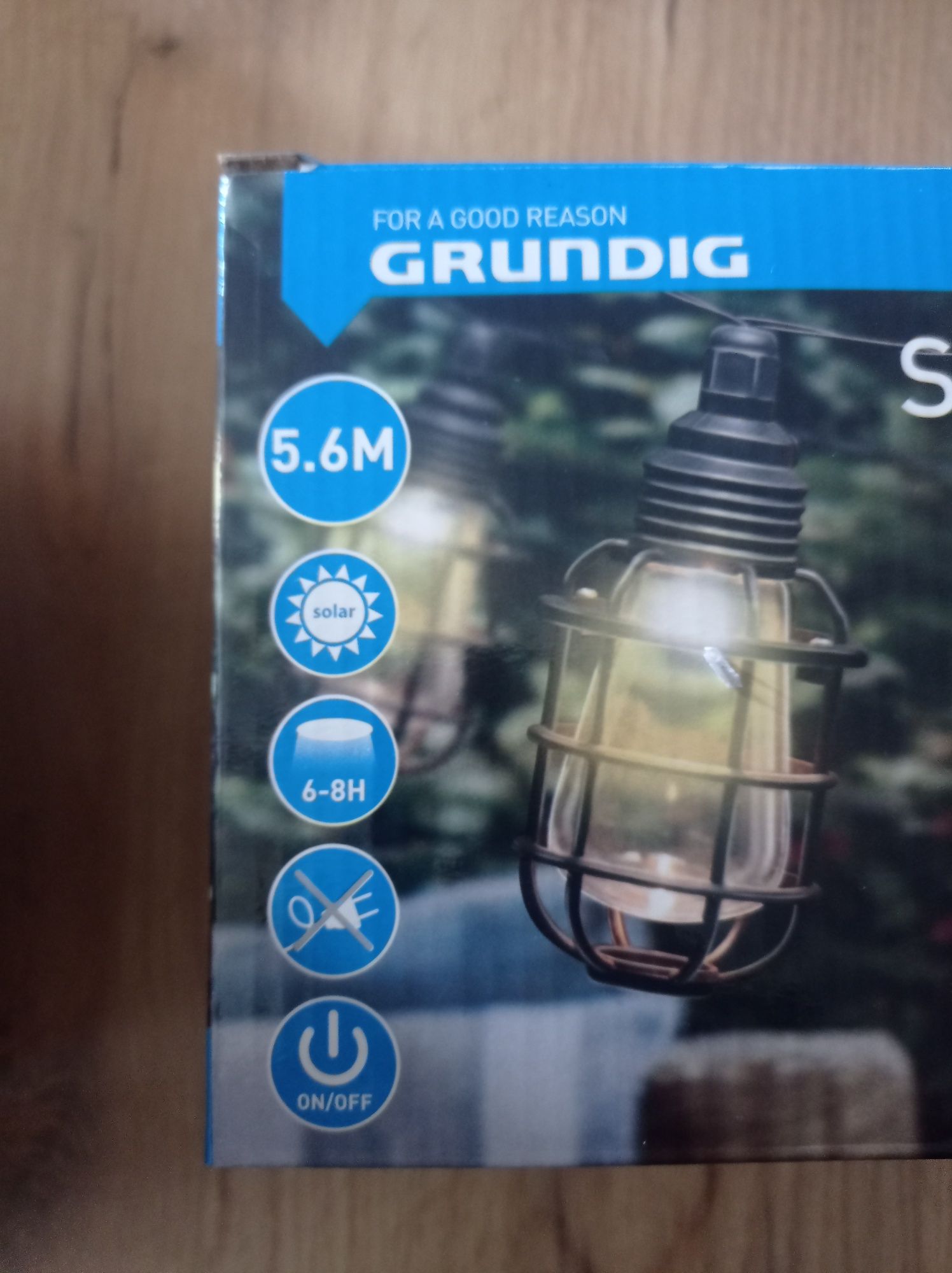 Grundig Łańcuch świetlny girlanda solarna nowa 5,6 m