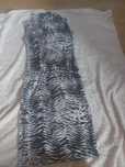 Sukienka damska midi zebra