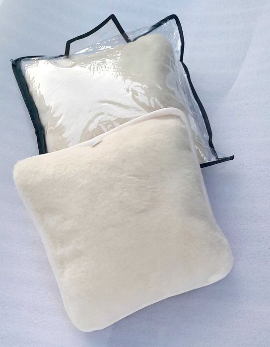 Poduszka z zamkiem, merynos europejski,100% polski produkt