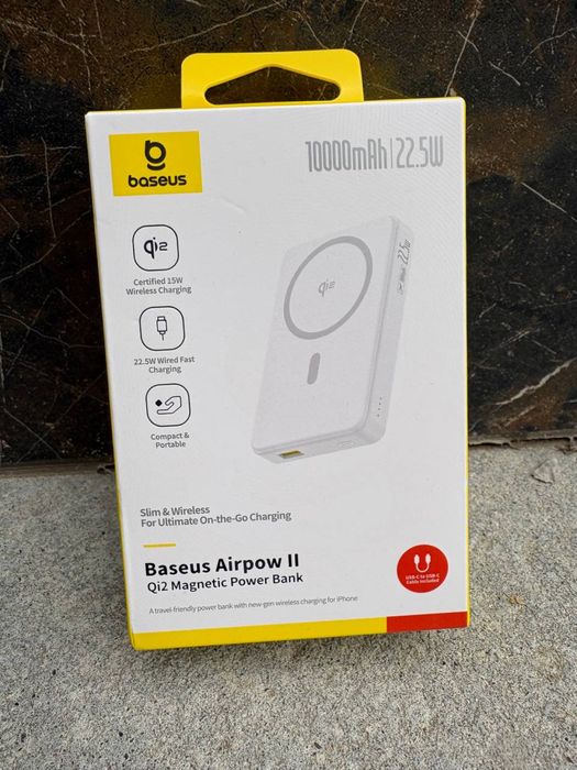 Power Bank Baseus Airpow II Qi2 Magnetic 10000mAh 22.5W