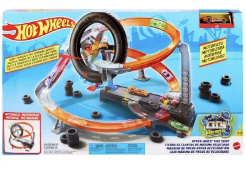 Hot Wheels City Hipertor Opona Zestaw Gjl16 Pud4 Stan idealny