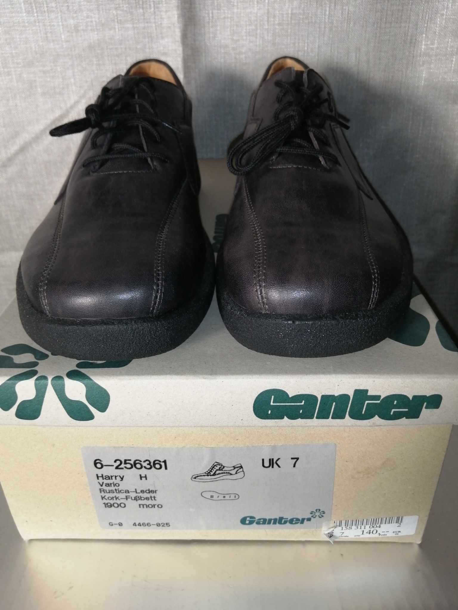 GANTER Harry Nowe Buty Skórzane Ortopedyczne 40,5H Unisex Oryginalne