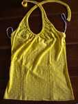 Top amarelo bolinhas Bershka