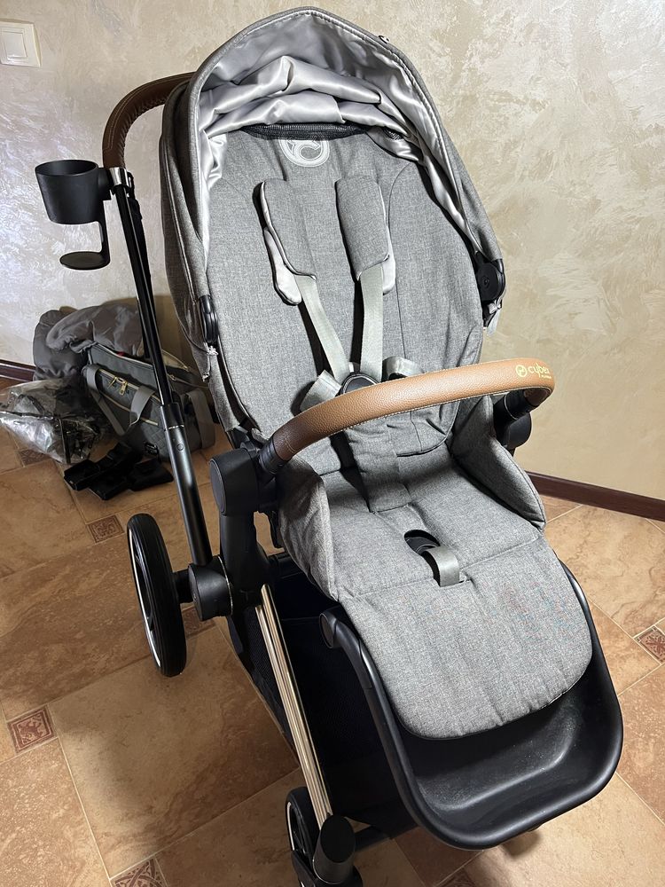 Cybex priam 4.0 з адаптерами 2 в 1 Manhattan Grey прогулянка