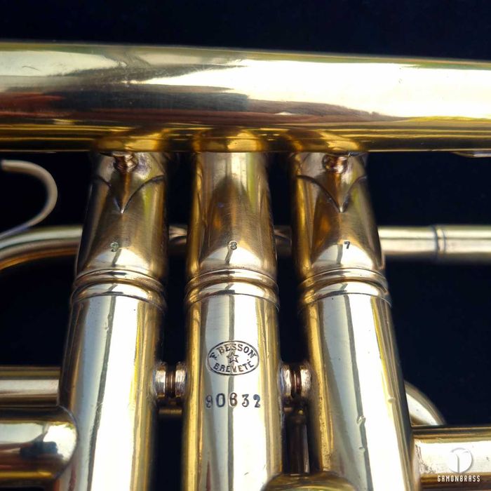 F. Besson Brevete Bb kornet ustnik Courtois Special gamonbrass