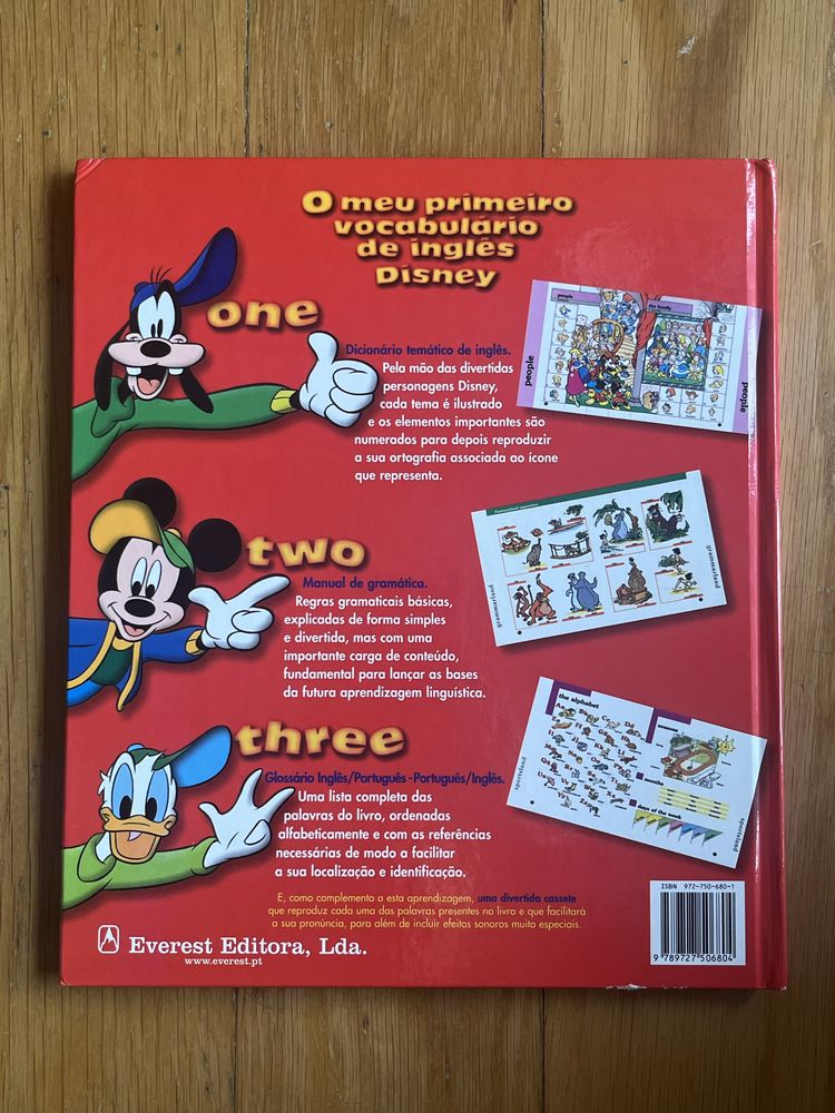 Livro “O meu primeiro vocabulário de inglês Disney”