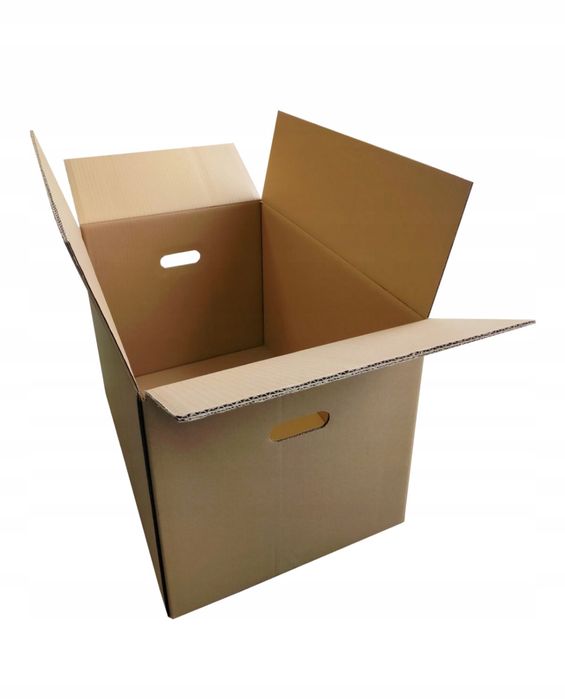 Karton do przeprowadzki gruby 650g/m2 600X400X400 z uchwytami 5W