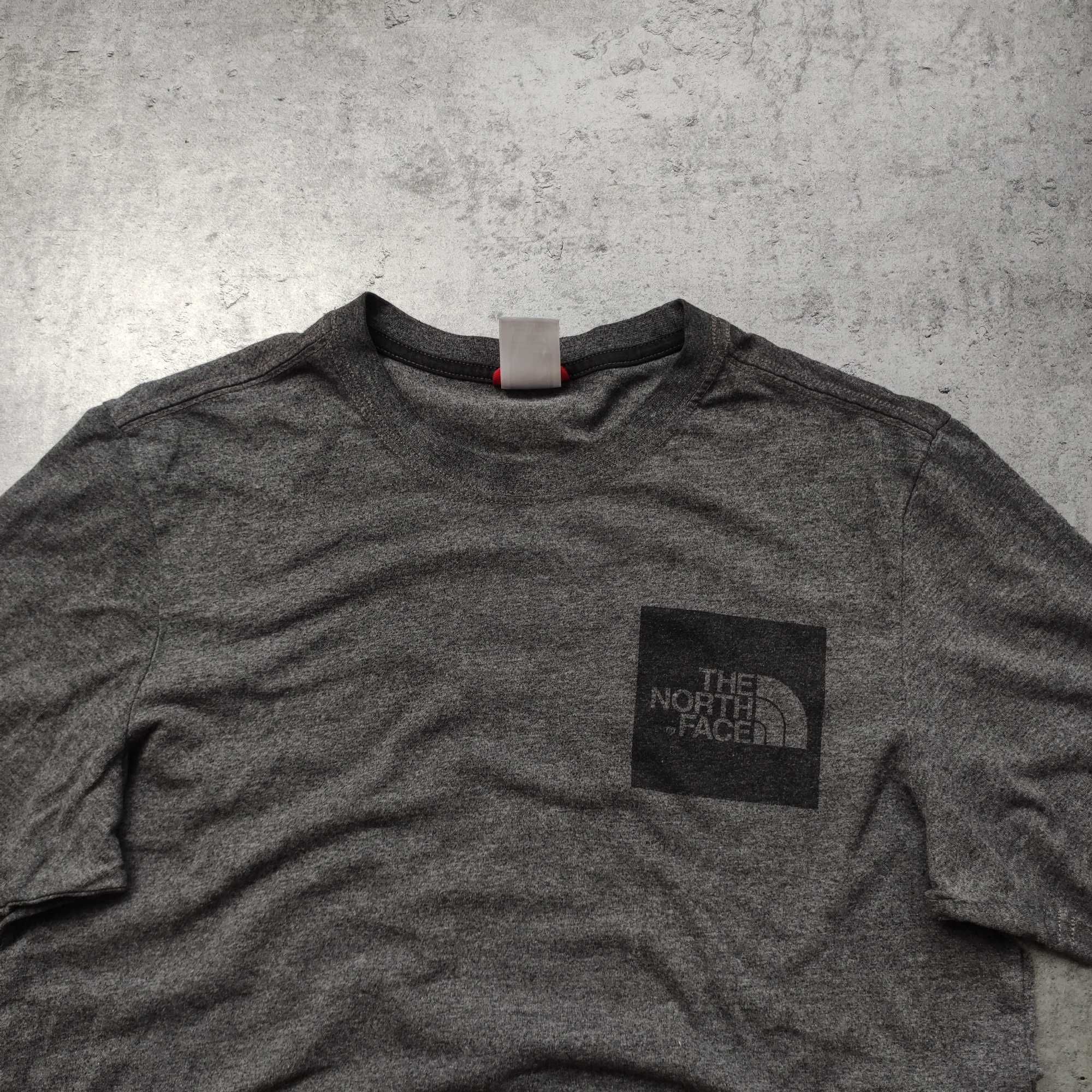MĘSKA Koszulka PREMIUM Szara Logo Trekking Casual TNF The North Face