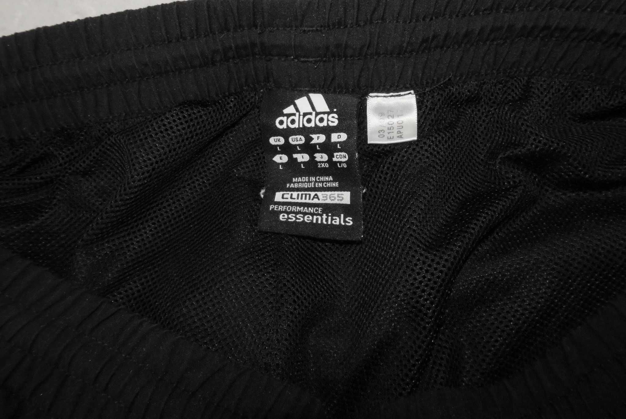Adidas spodnie dresowe ze ściągaczami L