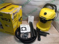Karcher WD 3 будівельний пилосос, 1000Вт, 17л. бак промисловий
