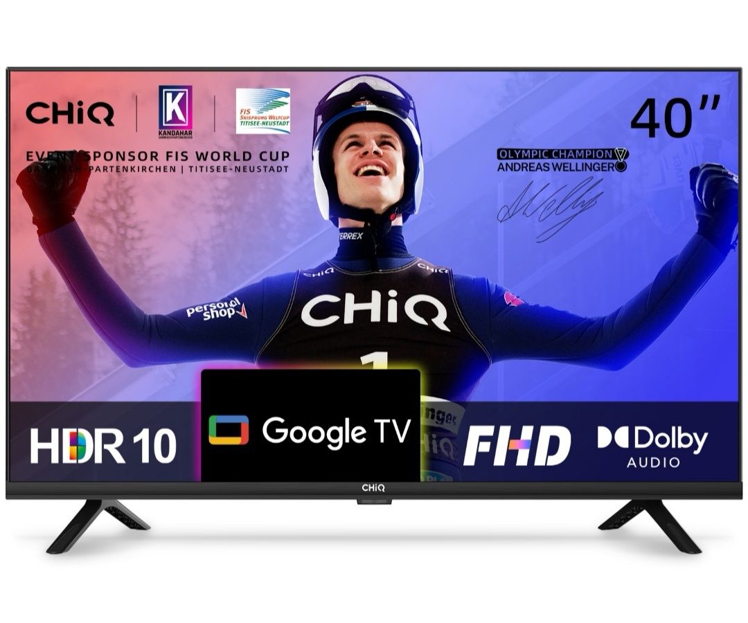 Nowy CHIQ 40 cali FullHD Smart WIFI GoogleTV L40H7G gw24m telewizor